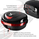 TheLAShop Motorcycle Trunk with Backrest Scooter Top Case Gloss Black Image