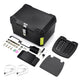 TheLAShop Rectangular Motorcycle Trunk with Backrest Scooter Top Case, 65L Image