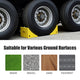 TheLAShop 50 in. Tire Wheel Chock (Pair), 99.2 Tons Load Capacity Image