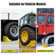TheLAShop 50 in. Tire Wheel Chock (Pair), 198,400lbs Load Capacity Image