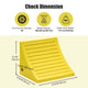 TheLAShop 50 in. Tire Wheel Chock (Pair), 99.2 Tons Load Capacity Image