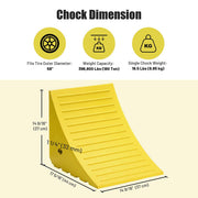TheLAShop 58 in. Tire Wheel Chock, 198.4 Tons Load Capacity Image