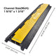 TheLAShop 2-channel Cable Protector Ramp Sidewalk Cable Cover D1 3/16" Image