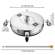 TheLAShop 16.5in Pressure Washer Scrubber Attachment 4000PSI Image