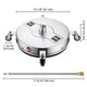 TheLAShop 16.5in Pressure Washer Scrubber Attachment 4000PSI Image