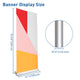 TheLAShop 33" x 79" Aluminum Retractable Banner Stand w/ Bag 5ct. Image