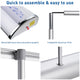 TheLAShop 33" x 79" Aluminum Retractable Banner Stand w/ Bag 5ct. Image