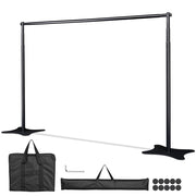 TheLAShop 10'x10' Heavy Duty Telescopic Backdrop Banner Stand Support Image