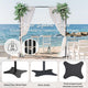 TheLAShop 10'x10' Heavy Duty Telescopic Backdrop Banner Stand Support Image