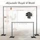 TheLAShop 10'x10' Heavy Duty Telescopic Backdrop Banner Stand Support Image