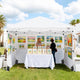 TheLAShop 10x10 Pop Up Canopy Art Fair Booth w Rolling Bag, Optional Sidewalls Image