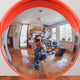 TheLAShop 24" Wide Angle Security Convex Road PC Mirror Driveway Safety Image