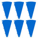 TheLAShop Custom Modular Prize Wheel Pieces - Plate, Center, Pegs Options, Blue Plates 6ct/pk Image