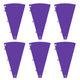 TheLAShop Custom Modular Prize Wheel Pieces - Plate, Center, Pegs Options, Purple Plates 6ct/pk Image