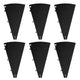 TheLAShop Custom Modular Prize Wheel Pieces - Plate, Center, Pegs Options, Black Plates 6ct/pk Image