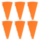 TheLAShop Custom Modular Prize Wheel Pieces - Plate, Center, Pegs Options, Orange Plates 6ct/pk Image