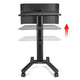 TheLAShop Rolling Laptop Cart Sit-Stand Mobile Workstation Image