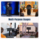 TheLAShop Rolling Laptop Cart Sit-Stand Mobile Workstation Image