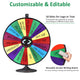 TheLAShop 36" Large Color Dry Erase Prize Wheel with Stand Image