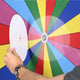 TheLAShop 48" Prize Wheel with Heavy Duty Rolling Stand Image