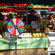 WinSpin 24" Trade Show Prize Wheel with 8x9.5 Acrylic Tray