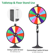 TheLAShop 24" Trade Show Prize Wheel with 8x9.5 Acrylic Tray Image