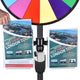TheLAShop 24" Trade Show Prize Wheel with 8.5x11 Acrylic Flyer Holder Image