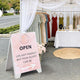TheLAShop Sandwich Board Sidewalk A Frame Signboard PVC Poster Stand Image