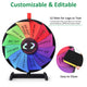 TheLAShop 15 inch Prize Wheel Tabletop Dry Erase Image