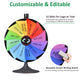 TheLAShop 24" Prize Wheel 2in1 Tabletop or Floor Stand 12-Slot Image