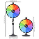 TheLAShop 24" Prize Wheel 2in1 Tabletop or Floor Stand 12-Slot Image