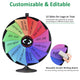 TheLAShop 36" Prize Wheel 2in1 Tabletop or Floor Stand 12-Slot Image