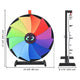 TheLAShop 24" Pinwheel Dry Erase Tabletop Prize Wheel 12 Slot Image