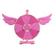 TheLAShop 12" Pink Dry Erase Spin Wheel Game Tabletop Image