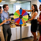 TheLAShop 24" Spin Wheel with Stand & Custom Slots for Events Image