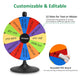 TheLAShop 24" Spin Wheel with Stand & Custom Slots for Events Image