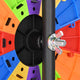 TheLAShop 24" Dry Erase Prize Wheel Height Adjustable, 12 Custom Slots Image