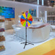 TheLAShop 24" Dry Erase Prize Wheel Height Adjustable, 12 Custom Slots Image