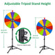 TheLAShop 24" Dry Erase Prize Wheel Height Adjustable, 12 Custom Slots Image
