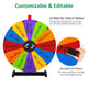 TheLAShop 24" Dry Erase Prize Wheel with 12 Customizable Segments Image