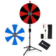 TheLAShop 24" Dry Erase Prize Wheel Height Adjustable, 12 Custom Slots Image
