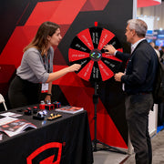 TheLAShop 24" Dry Erase Prize Wheel Height Adjustable, 12 Custom Slots Image