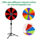 TheLAShop 24" Dry Erase Prize Wheel Height Adjustable, 12 Custom Slots Image