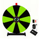 TheLAShop 24" Dry Erase Prize Wheel with 12 Customizable Segments, Black & Green Image
