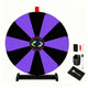 TheLAShop 24" Dry Erase Prize Wheel with 12 Customizable Segments, Black & Purple Image