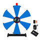 TheLAShop 24" Dry Erase Prize Wheel with 12 Customizable Segments, Blue & White Image