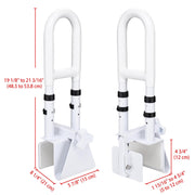 TheLAShop Adjustable Shower Grab Bars Bathtub Rail 440lbs Support Image