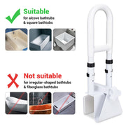 TheLAShop Adjustable Shower Grab Bars Bathtub Rail 440lbs Support Image