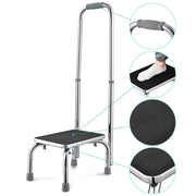 TheLAShop Steel Safety Step Stool with Handle - 16"x13"x35" Image