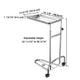 TheLAShop Mayo Instrument Stand with Removable Tray Double Post Image